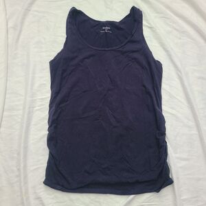 Motherhood Core Navy Blue Women's Maternity Tank Top